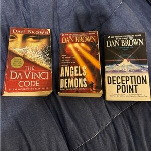 Dan Brown Book Set - The Da Vinci Code, Angels & Demons, Deception Point